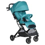 Kоляска детская прогулочная Farfello Comfy Go Comfort Chrome 2024 (Aqua Black Chrome/Аквамарин/черный хром CG-307)