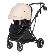 Коляска детская прогулочная  Farfello Fest Lux (Бежевый / Beige FL-10 черная рама)
