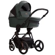 Коляска MONTI PRO 2в1 (Bebetto) (Pro 02 Stella (т.зеленая кожа))